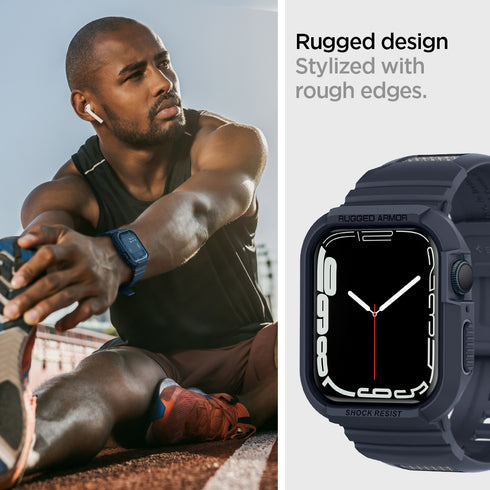 Spigen כיסוי+רצועה ל-Apple Watch Series (45mm / 44mm) – Rugged Armor Pro